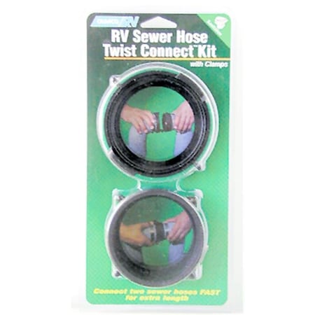 Camco Camco Mfg Inc Rv RV Sewer Hose Twist Connect Kit 39543 39543